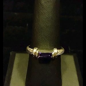 Sterling Silver Amethyst Ring ~ 8.75